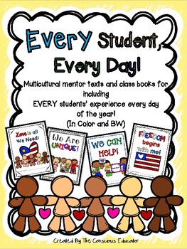 Preview of Every Student, Every Day- Multicultural Mentor Texts and Class Books