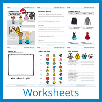 Everybody Up 3 - Unit 5 Worksheets and Games (+400 Pages!)