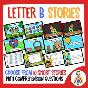 Preview of Everyday Alphabet Stories: Letter B Short Story Passages and Questions