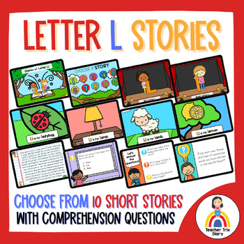 Preview of Everyday Alphabet Stories: Letter L Short Story Passages and Questions