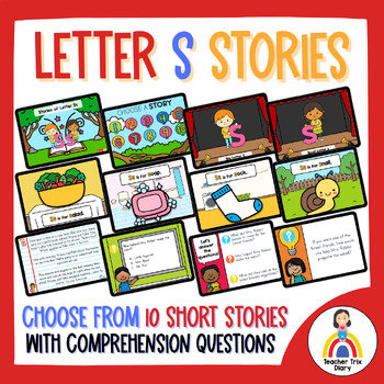 Preview of Everyday Alphabet Stories: Letter S Short Story Passages and Questions