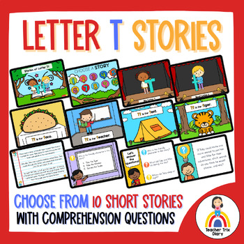 Preview of Everyday Alphabet Stories: Letter T Short Story Passages and Questions