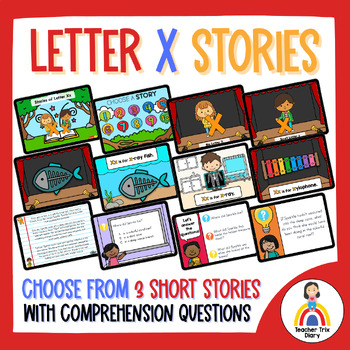 Preview of Everyday Alphabet Stories: Letter X Short Story Passages and Questions