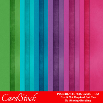 Preview of Everyday Colors 2 A4 size Card Stock Digital Papers