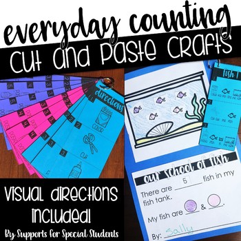 Everyday Counting - No Prep Cut and Paste Crafts