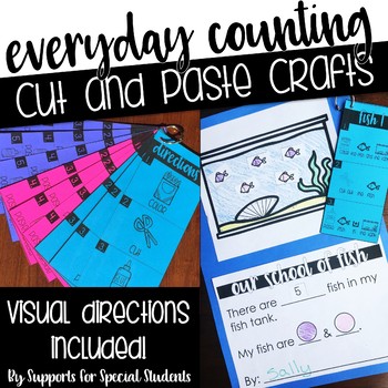 Preview of Everyday Counting - No Prep Cut and Paste Crafts