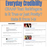 Everyday Credibility: CRAAP Test Bellringers