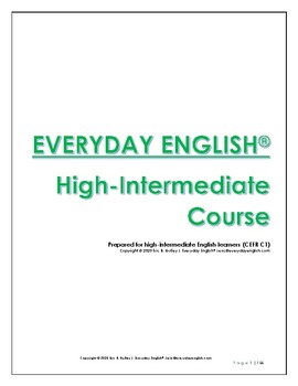 Preview of Everyday English High-Intermediate Level Course (CEFR C1)