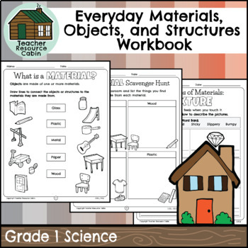 Preview of Everyday Materials, Objects, and Structures Workbook (Grade 1 Ontario Science)