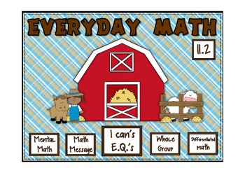 Preview of Everyday Math 2nd Grade Promethean Lesson 11.2 Subtraction Number Stories with $