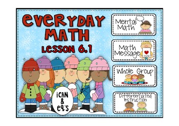 Preview of Everyday Math 2nd Grade Promethean Lesson 6.1 Addition of 3 or More Numbers