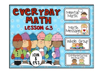 Preview of Everyday Math 2nd Grade Promethean Lesson 6.3 Data Day