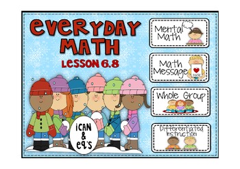 Preview of Everyday Math 2nd Grade Promethean Lesson 6.8 Array Number Stories