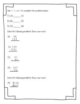 everyday math 2nd grade unit 11 review by excelling in second tpt