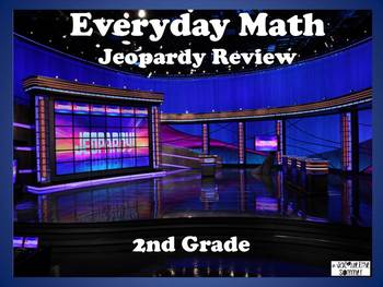 Preview of Everyday Math 2nd Grade Unit 2 Jeopardy Review Game