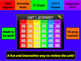 Everyday Math Unit 1 Jeopardy Review Grade 3