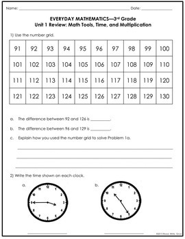 Math 3rd Grade Laminated Guide EDM4669805