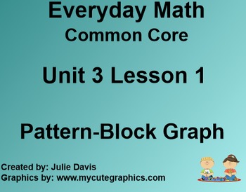Preview of Everyday Math 4 Common Core Edition Kindergarten 3.1 Pattern Block Graph