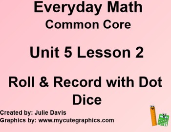 Spring Bee Roll and Record With Two Dice by Judy Buckley