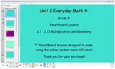 Everyday Math (version 4) Grade 4 SmartBoard- Unit 2 Mult and Geo