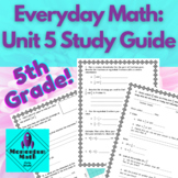 Everyday Math 5th Grade: Unit 5 Study Guide