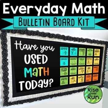 Preview of Math Bulletin Board Kit with Everyday Life Math