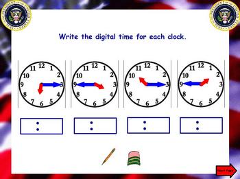 Preview of Everyday Math Chapter 7 First Grade  Activboard Lesson