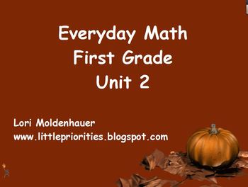 Preview of Everyday Math First Grade Unit 2 Flipchart