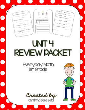 Preview of Everyday Math First Grade Unit 4 Review Packet