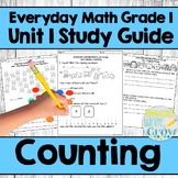 Everyday Math Grade 1 Unit 1 Study Guide/Review {Counting}