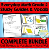 Everyday Math Grade 2-Study Guides & Vocabulary Word Wall 