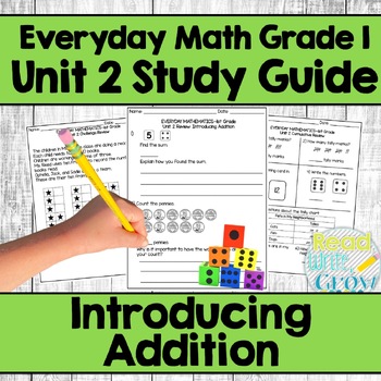 Preview of Everyday Math Grade 1 Unit 2 Study Guide/Review {Introducing Addition}