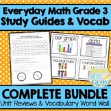 Everyday Math Grade 3-Study Guides & Vocabulary Word Wall 