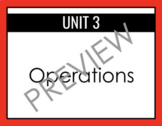 Everyday Math: Grade 3 Unit 3: Operations