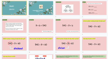 Preview of Everyday Math Slides - Unit 6, 4th Grade