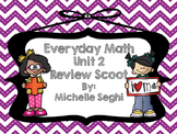 Everyday Math Unit 2 Review Task Cards (Scoot)