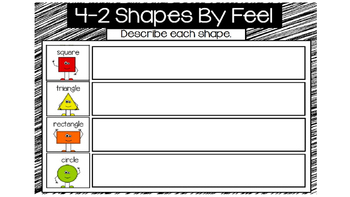 Preview of Everyday Math Unit 4 - 2 Shapes By Feel
