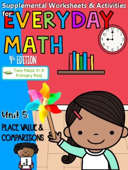 Preview of Everyday Math Unit 5 - 1st Grade - 4th Ed - Supplemental worksheets & activities