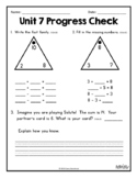 Everyday Math Unit 7 Review, Homework, Test (Common Core Aligned)
