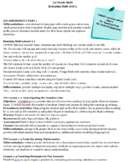 Everyday Math Unit Lesson Plans (Grade 1 Units 1-9 )