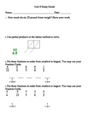 Everyday Mathematics Unit 9 Grade 3 Study Guides