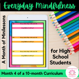 Everyday Mindfulness Lessons for High School