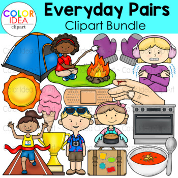 Preview of Everyday Pairs Clipart Bundle