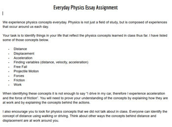 physics essay expo