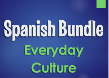 Preview of Everyday Spanish-Speaking Culture Bundle