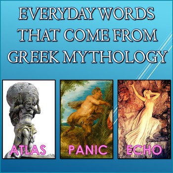 Preview of Everyday Words That Come From Greek Mythology PowerPoint Presentation