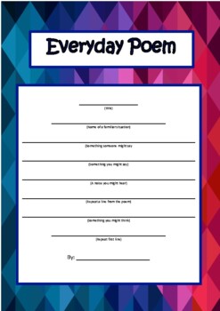 Preview of Everyday poem - poetry