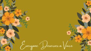 Preview of Everyone Deserves a Voice Desktop Background - Freebie!