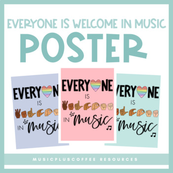 Preview of Everyone Is Welcome In Music | Poster