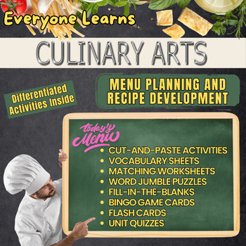 Preview of Everyone Learns Culinary Arts: Menu Planning and Recipe Development
